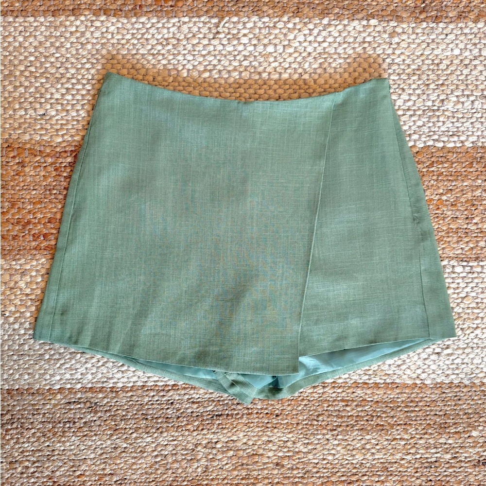 Sage Green Women's Mini Skort